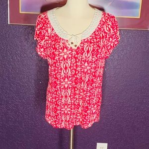 Lucky Brand Boho Blouse •SZ L